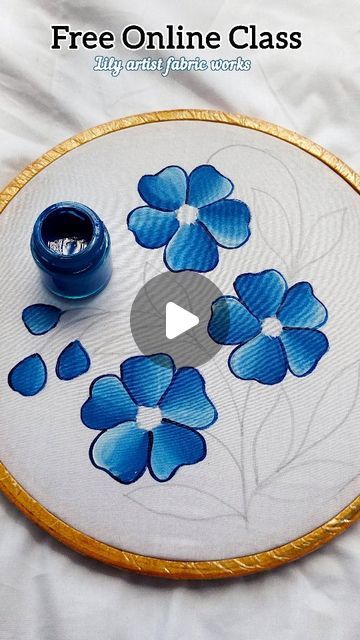 Fabric Paint On Clothes, Table Cloth Fabric Painting Design, Cloth Painting Designs, Fabric Paint Designs On Cloth, Cloth Painting Fabrics, Free Hand Painting On Fabric, Fabric Painting Ideas Creative, Painting Designs On Clothes, Easy Fabric Painting Designs