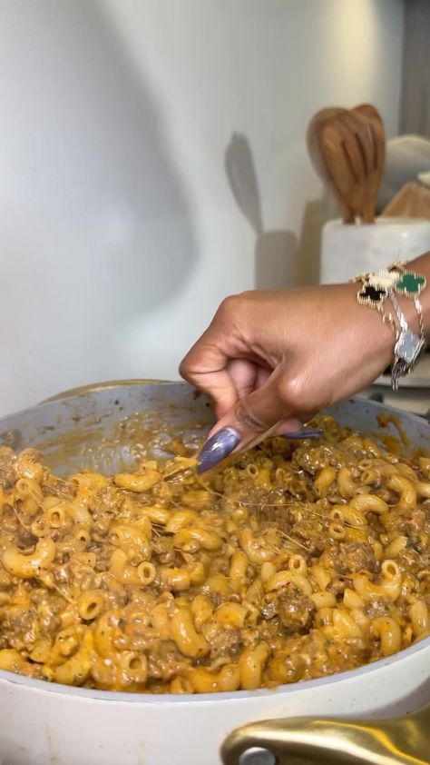 Here Is How I Made My @ghettogirlzeat Hamburger Helper From Scratch😋 & Dont Forget About My “Vision Board Party” 2024 In Atlanta Ga! We… | Instagram Home Hamburger Helper, Homemade Hamburger Helper Half Baked Harvest, Hamburger Helper Aesthetic, Food Homemade, Hamburger Helper Homemade Healthy, Food Dump, Black Girls Cooking Aesthetic, Hamburger Helper, Pregnancy Food