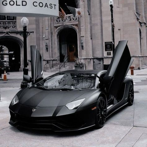 All Black Lamborghini, Aesthetic Lamborghini, Lamborghini Aesthetic, Lambo Car, Prom Car, Matte Black Cars, Tmax Yamaha, Sports Cars Lamborghini, Rich Cars