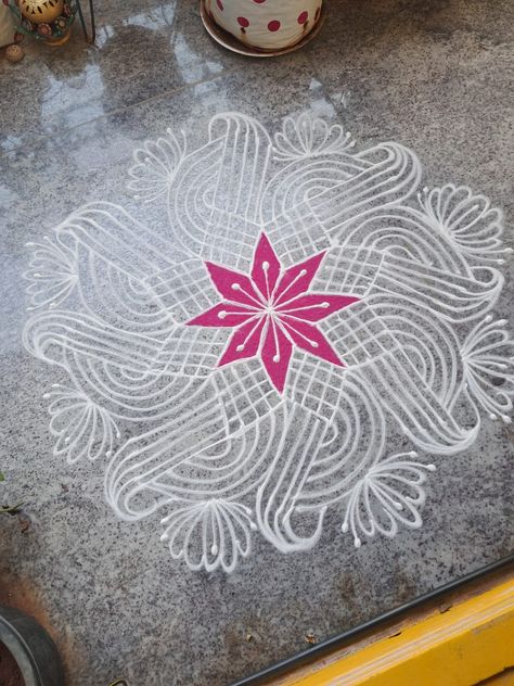 Dhanurmasam muggulu Dhanurmasam Muggulu, Geethala Muggulu, Rangoli Designs, Quick Saves, Design