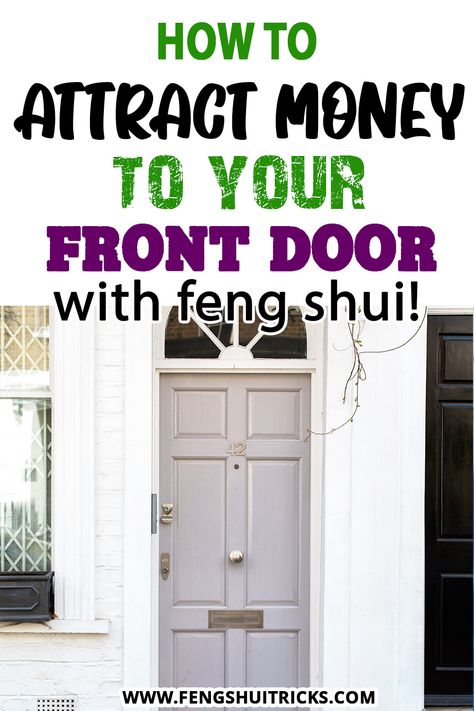 Importance Of The Front Door In Feng Shui For Prosperity Mirror Front Door Entrance, Mirror Facing Front Door, Feng Shui Door Colors Entrance, Feng Shui Entrance Entryway, Feng Shui Closet, Feng Shui Home Entrance, Feng Shui Plants Front Doors, Jade Plant Feng Shui, Plants Front Door