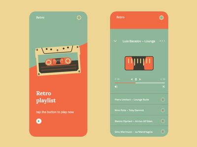 Spotify Design, Music App Design, Vintage App, Mobile App Design Inspiration, Motivation App, App Interface Design, Music Web, Music Motivation, App Design Inspiration