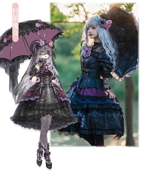 Nikki Tomorrow 【-The Wild Witch-】 Series Back In Stock!  ◆ Very Limited Quantity! Quick Delivery! >>> https://lolitawardrobe.com/nikki-tomorrow-the-wild-witch-gothic-lolita-jsk-corset-and-blouse_p5639.html Nikki Tomorrow, Dress Boots Women, Punk Rock Outfits, Emo Dresses, Lolita Outfits, Poses References, Cooler Look, Japanese Street Fashion, J Fashion