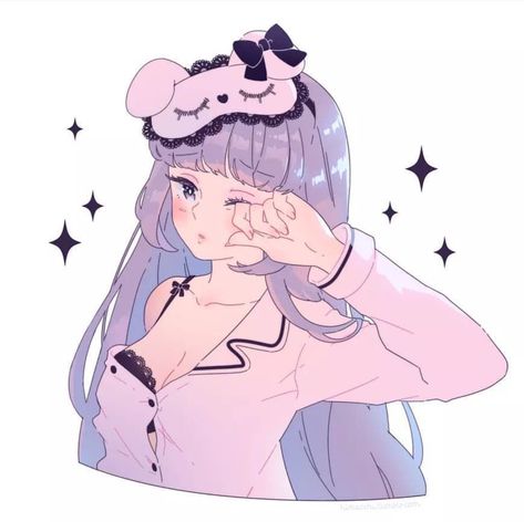 Sleepy Anime Female, Pfp Sleepy, Pijama Anime, Anime Sleepy, Sleepy Girl, Anime Girlies, Cute Chibi, Kawaii Art, Anime Inspired