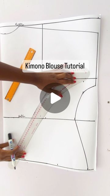 Sewing Tutorials, Sewing Kimono, Kimono Blouse Pattern, Blouse Tutorial, Pretty Sick, Kimono Blouse, Month Of June, Online Class, Online Classes