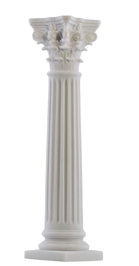 HANDMADE IN GREECE Cast Marble Dimensions (approximately): Height : 40 cm (15.75 inches) Width:10 cm (3.94 in) Weight: 2 kgr ( 4.4 lb) Cast Marble statues are made from a composite material in which natural crushed Greek Marble stone is mixed with a small quantity of resin that works as a glue. The mixture is then poured into a mold of the statue design. Over 90% of the finished sculpture is natural crushed Greek Marble stone, which gives it a look and feel of solid natural marble. This strong m Pillar Design Interior, Corinthian Order, Ionic Order, Statue Design, Ionic Column, Greek Columns, Fluted Columns, Pillar Design, Corinthian Column