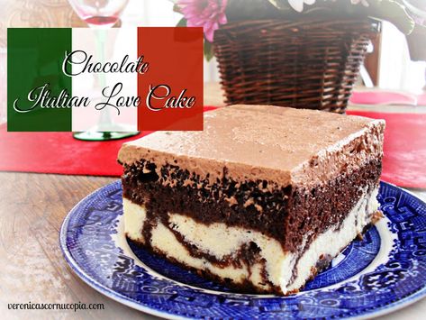 Chocolate Italian Love Cake | veronicascornucopia.com Chocolate Italian Love Cake, Veggie Pie Recipe, Italian Love Cake, Love Cake Recipe, Pecan Praline Cake, Italian Birthday, Dessert Cart, Praline Cake, Italian Love