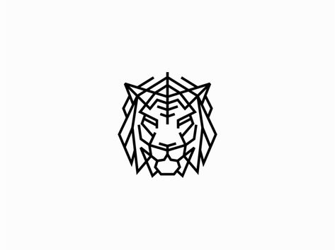 Origami Tiger Tattoo, Geometric Tiger Tattoo Design, Geometric Tiger Tattoo, Knife Logo, Geometric Tiger, Tiger 900, Origami Tattoo, Tiger Artwork, Tiger Tattoo Design