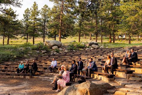 Moraine Park Amphitheater Micro Wedding (2024 Guide) — Ceremonies With Lisa Amphitheater Wedding, Rave Wedding, Park Amphitheater, Park Wedding Ceremony, National Park Photos, National Park Wedding, Fancy Wedding, Colorado Elopement, Wedding 2024