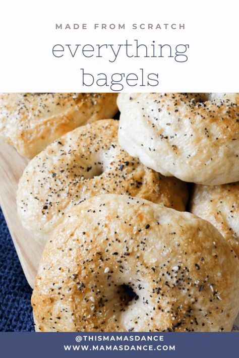 Everything Bagel Recipe - This Mamas Dance Everything Bagel Recipe, Bagels Recipe, Cooking With Karli, Banana Muffins Easy, Best Bagels, Homemade Bagels, Bagel Recipe, Everything Bagel, Recipe Steps