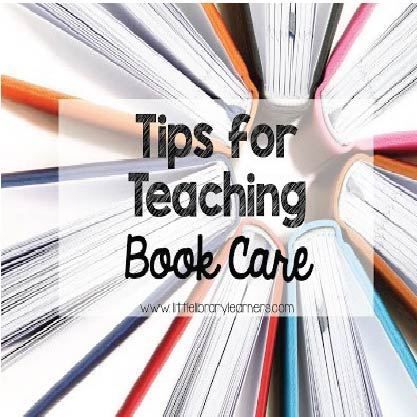 Tips for Teaching Book Care - Little Library Learners Book Care Lessons, Manners Books, School Icebreakers, Library Resources, Library Lesson Plans, Book Care, Library Skills, Tricky Words, Elementary Library