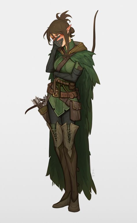 Ranger Dnd, Dnd Druid, Elf Ranger, Dnd Elves, Elf Characters, Elf Druid, Female Elf, Forest Elf, Dnd Inspiration