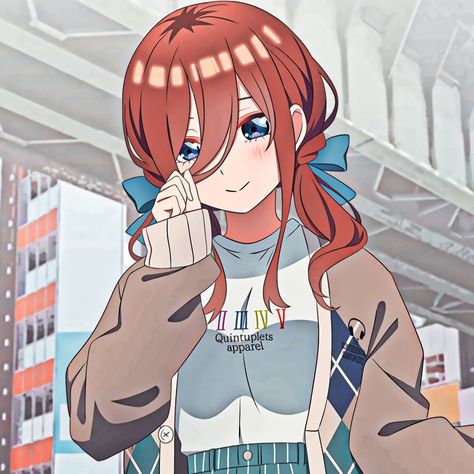 Anime : the quintessential quintuplets Miku Quintessential Quintuplets, Miku Nakano Pfp, Nakano Miku Icon, Anime Real Life, Miku Icon, Nakano Miku, Miku Nakano, The Quintessential Quintuplets, Quintessential Quintuplets