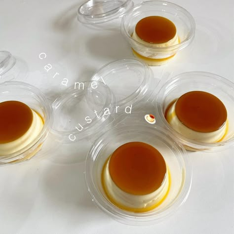 Small Food Business Ideas, Food Business Ideas, Caramel Pudding, Dessert Packaging, Kawaii Cooking, Dessert Boxes, Pub Food, Pudding Desserts, Dessert Shop