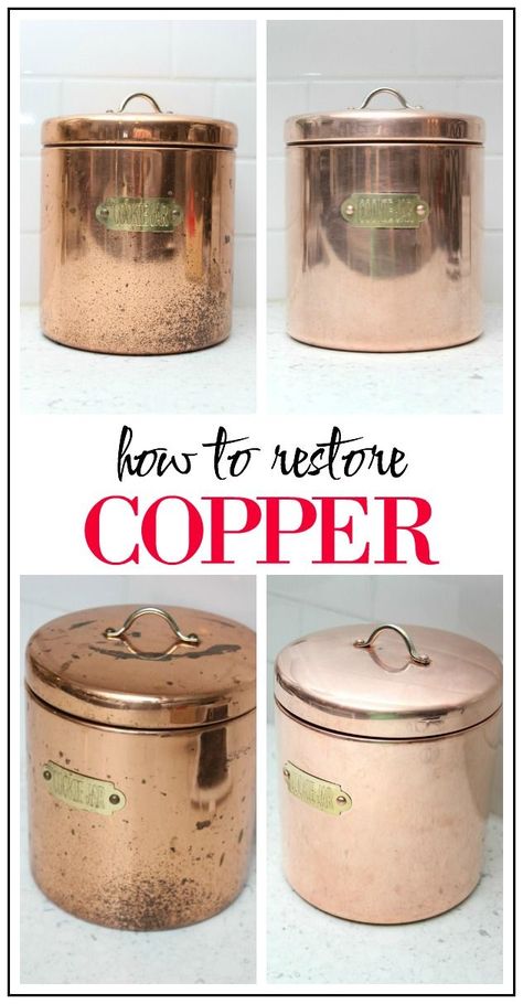 How to Clean Copper | Restore Copper | Clean Copper Pots | Cleaning Tip | Cleaning Hack | Kitchen Cleaning Tip Daily Cleaning Routine, Clean Hacks, Homemade Toilet Cleaner, Clean Baking Pans, Oven Safe Bowls, How To Clean Copper, Deep Cleaning Hacks, Cleaning Painted Walls, Routine Tips