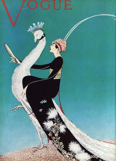 peacock vogue cover 1911. Vintage Vogue Covers, Vogue Vintage, Vogue Magazine Covers, Deco Poster, Art Deco Posters, Vogue Covers, Illustration Vintage, Art Et Illustration, Old Fashion