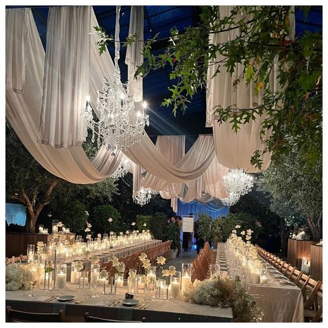 La Lumiere on Instagram: “This has got to be our fav draping design ever. Thank you @edna.swart for trusting us with your vision. We loved designing this for you and…” Glasshouse Wedding, Draping Design, Glass House Wedding, Wedding Draping, Wedding Set Up, Luxe Wedding, Event Lighting, Designer Drapes, Got To Be