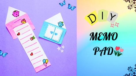 memo pad, cute notepad, diy, paper craft, cute memo pad, diy memo pad, easy craft, diy crafts, kids craft, dit notepad, notepad, easy memo pad, easy notepad Easy Paper Crafts Diy, Memo Pad, Easy Paper Crafts, Paper Crafts Diy, Make Your Own, Note Pad, Arts And Crafts, Writing, Paper Crafts