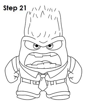 Anger Inside Out Drawing 21 Anger From Inside Out Drawing, Anger Inside Out Drawing, Simple Cartoon Character Design, Anger Draw Reference, Inside Out Sketch, Inside Out Drawing Sketches, Inside Out Drawing Easy, Anger From Inside Out, Inside Out 2 Drawing