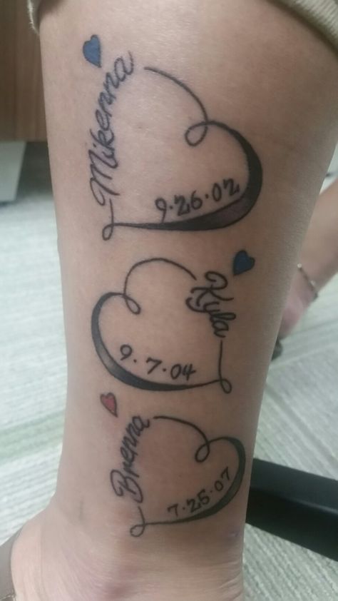 Granddaughter Tattoos, Heart Tattoos With Names, Mother Tattoos For Children, Name Tattoos For Moms, Kids Tattoo, Snoopy Tattoo, Infinity Tattoo Designs, Tattoos With Kids Names, Mommy Tattoos