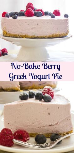 A delicious No-bake Greek Yogurt Pie, an easy recipe, pick your favorite Greek Yogurt flavor. The perfect family SundaySupper dinner dessert. Greek Yogurt Dessert Recipes, Greek Yogurt Pie, Yogurt Dessert Recipes, Greek Yogurt Dessert, Yogurt Pie, Greek Yogurt Flavors, Yogurt Dessert, Greek Yogurt Recipes, Berry Dessert