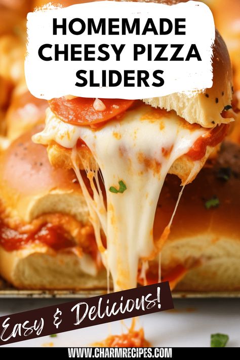 If you’re craving a tasty twist on pizza, these homemade pizza sliders are the way to go! Perfect for parties or a family night in, this recipe features crispy rolls filled with gooey cheese, savory pepperoni, and mouthwatering marinara. They’re easy to make, baked to a golden brown, and served warm, making them the ideal finger food for gatherings. With simple ingredients and quick prep steps, you'll find yourself making these cheesey delights over and over again for delicious sharing and snacking! Pizza Snacks For Party, Pizza Pops Homemade, Finger Foods For Lunch, Pizza Sliders Hawaiian Rolls, Easy Sliders Recipes, Sliders Pizza, Pepperoni Pizza Sliders, Pizza Sliders, Easy Slider Recipes