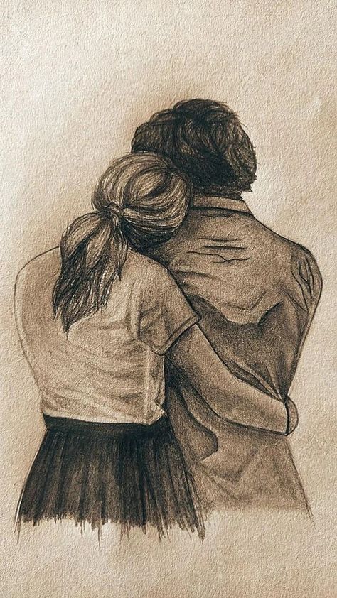 Pencil Art Love, Art Love Couple, Small Sketchbook, Easy Flower Drawings, Flower Step By Step, Couple Sketch, Flower Drawing Tutorials, Easy Love Drawings, Drawing Tutorials For Beginners