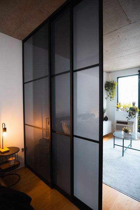 Wall Partitions, Custom Sliding Doors, Sliding Room Dividers, Mirror Closet Doors, Japandi Home, Smoked Mirror, Sliding Door Systems, Italian Interior Design, Italian Interior