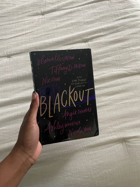 Blackout book with a hand holding it and a white background Blackout Book, Black Romance Books, Best Fiction Books, Young Adult Books, Summer Reads, Spring Reading, Romance Fiction, Fiction Book, Book Aesthetics