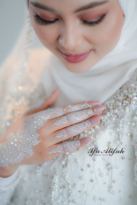 Inai Design, Henna Pengantin, Henna Bridal, Muslimah Wedding, Foto Wedding, Wedding Pose, Wedding Henna, Henna Artist, Henna Art