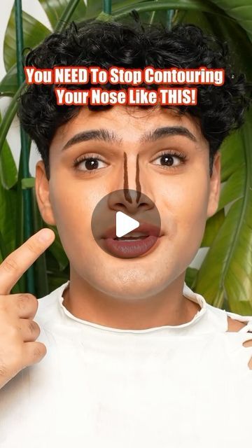 Alessandro on Instagram: "Here’s a lil tutorial on how I like to contour my nose🫶  #nosecontour #nosecontourtutorial #contour #contourhack #makeuphacks #makeuptips #makeup #tutorial #makeuptutorial #beginnermakeup" Wide Nostrils Contouring, Contour Big Forehead, French Maid Makeup, How To Contour Square Face, Contour For Smaller Nose, How To Contour Nose Smaller, Nose Tip Contour, How To Contour A Wide Nose, Contour Bulbous Nose