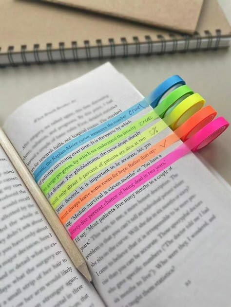 Free Returns ✓ Free Shipping✓. 5rolls 0.8mm Mixed Color Transparent Sticky Note, Simple Multi-purpose Washi Tape For DIY Craft, Journaling, Page Marking- undefined at SHEIN. Transparent Sticky Notes, Book Annotation, Manualidades Diy, Sticky Note, School Organization, School Hacks, Masking Tape, Study Motivation, Sticky Notes