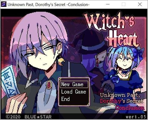 Visual Novel Title Screen, Indie Game Aesthetic, Pixel Witch, Rpg Maker Games, Visual Novel Game, Title Screen, Witch's Heart, Witchs Heart, Petty Revenge