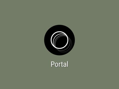 Portal App Icon by Evan Liao Portal Logo, App Logo, App Icon Design, Mobile Ui, Green Aesthetic, Logo Design Inspiration, Ux Design, Logo Inspiration, App Icon