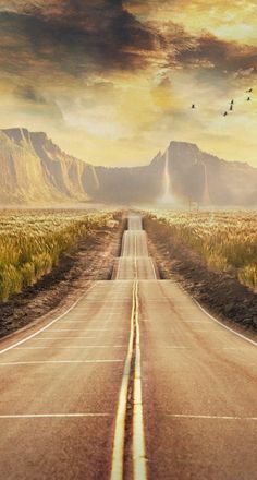 Beautiful never ending road.  Beautiful never ending road. | instagram inspo | instagram asthetic | creative instagram | #instagram Empty Road, Auto Retro, Beautiful Roads, Winding Road, Back Road, Foto Art, Open Road, Beautiful World, Beautiful Nature