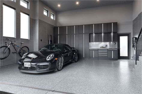 GL Signature Cabinets | Garage Cabinet System Clean Garage Floor, Garage Cabinet Systems, Garage Storage Ideas, Garage Floor Coatings, Garage Storage Systems, Luxury Garage, Garage Remodel, Modern Garage, Garage Makeover