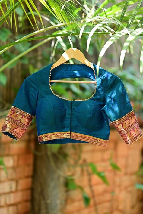 Blouse Ideas For Pattu Sarees, Front Pot Neck Blouse Designs, South Indian Blouse Designs Latest, Narayanpet Blouse Designs, Blouse Front Neck Designs Latest, Front And Back Blouse Designs Latest, Pot Neck Blouse Designs, Front Neck Blouse Design, Blouse Front Neck Designs