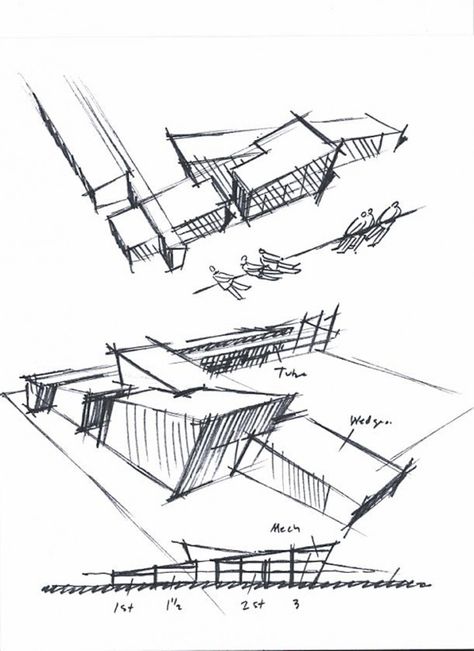 McMicken Elementary School / TCF Architecture Conceptual Model Architecture, Conceptual Sketches, Architecture Sketchbook, Architecture Concept Diagram, Architecture Design Sketch, Concept Diagram, Architecture Concept Drawings, Architectural Sketch, Diagram Architecture