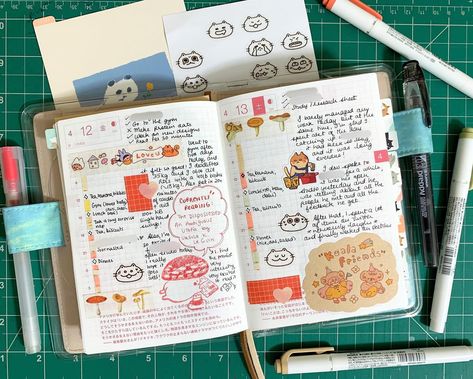 Mood Tracker Stickers, Hobonichi Stickers, Hobonichi Ideas, Hobonichi Techo A6, Journal 2025, Tracker Stickers, Jibun Techo, Bullet Journel, Journal Organization