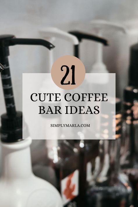 HEY EVERYONE! WE ARE SO EXCITED TO SHARE 21 BEST COFFEE BAR IDEAS FOR YOU TO TRY OUT! CHECK OUT HOW TO CREATE A PERFECT DISPLAY FOR YOUR MORNING COFFEE. THESE IDEAS ARE PERFECT IF YOU WANT TO CREATE AN ENTIRE COFFEE BAR OR IF YOU ARE TRYING TO MAKE THE MOST OF YOUR SMALL COUNTER SPACE. WE HAVE IDEAS THAT YOU WILL FALL IN LOVE WITH. #KITCHENCOUNTER #STATIONSMALL #SMALLSPACES #KITCHEN #KITCHENCOUNTERSMALL #FORSMALLSPACES #DIY #FORWEDDING #CHRISTMAS Espresso Machine Station Bar Ideas, Cute Coffee Bar Ideas, Counter Top Coffee Bar, Coffee Station Ideas Countertop, Coffee Bar Ideas Kitchen, Cute Coffee Bar, Industrial Coffee Bar, Coffee Bar Ideas Kitchen Counter, Office Coffee Bar