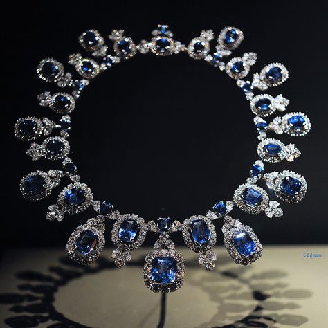 Harry Winston Hall Sapphire Necklace by Elysiumfield Harry Winston Necklace, Old Money Outfits Men, Antique Diamond Necklace, Harry Winston Jewelry, Dope Jewelry Accessories, Blue Sapphire Jewelry, Old Money Outfits, Chain Rings, Blue Sapphire Necklace