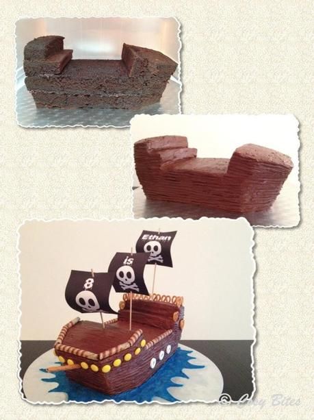 Hersheys Chocolate Cake Recipe, Pirate Ship Cake, Hershey Chocolate Cakes, Pirate Ship Cakes, Ship Cake, Pirate Cake, Pirate Theme Party, Pirate Birthday Party, Pirate Birthday