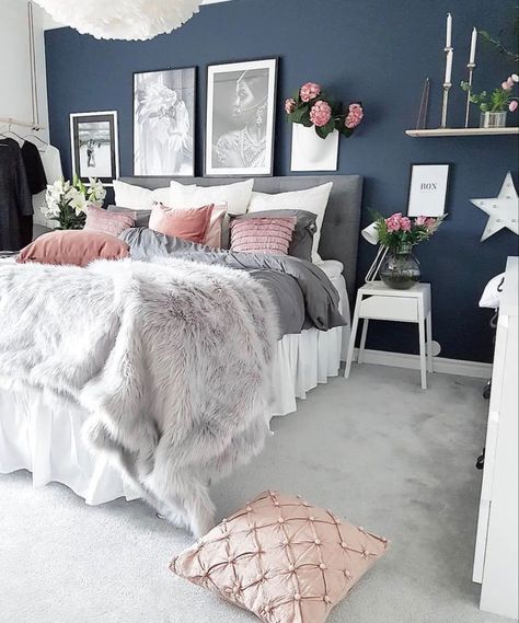 Grey And White Bedroom Ideas, Grey And White Bedroom, White Bedroom Ideas, Pink Bedroom Design, Bedroom Decor On A Budget, Bedroom Theme, White Bedroom Design, Budget Bedroom, Bedroom Color Schemes