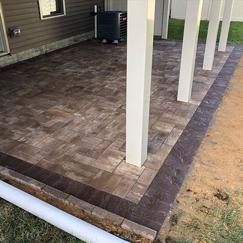 patio-center Under Deck Patio, Under Deck Landscaping, Glen Burnie Maryland, Patio Under Decks, Paver Deck, Deck Landscaping, Under Deck, Townhouse Garden, Building A Patio