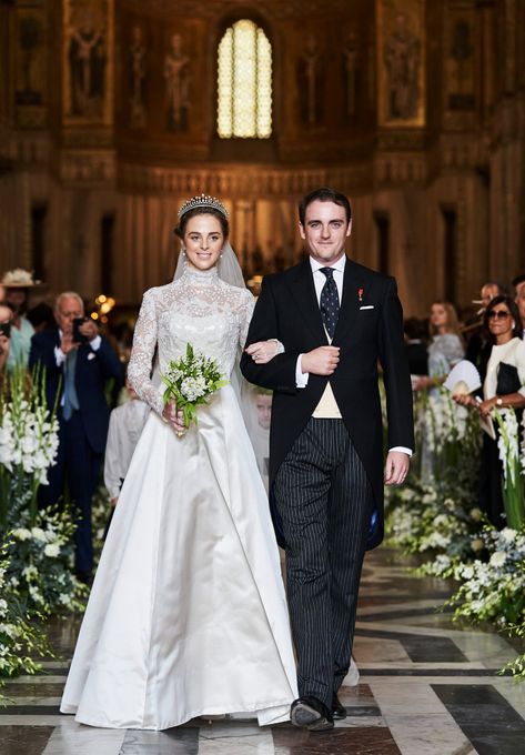 Monreale Cathedral, Royal Wedding Gowns, Wedding Dress Necklace, Royal Wedding Dress, Royal Brides, Traditional Bride, Wedding Dress Couture, Royal Weddings, Couture Wedding