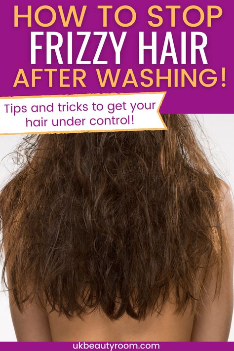 Are you looking for ways to stop frizzy hair after a shower? I will reveal to you 9 of the best products for frizzy hair in humidity! You will be able to get instantly glossy hair using these techniques and products! If you always end up with flyaway hair after a shower, then read on to find out exactly how to stop frizzy hair after washing!

This post is all about how to stop frizzy hair after washing Stop Frizzy Hair, Hair Frizz Control, Thick Frizzy Hair, Frizzy Hair Remedies, Control Frizzy Hair, Fizzy Hair, Frizzy Wavy Hair, Defrizz Hair, Flyaway Hair