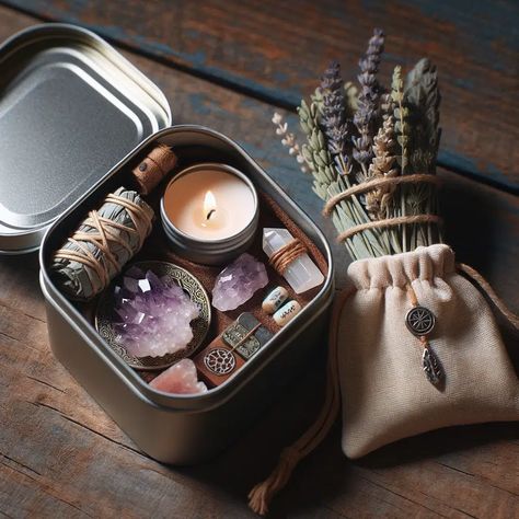 How to Set Up a Spiritual Altar: An In-Depth Guide - Crystal Sand Tarot Altar In A Box Ideas, Witch Alter Set Up Ideas, Sleep Altar, Tarot Alter Ideas, Altar Box Ideas, Alter Ideas Spiritual Crystals, Crystal Storage Ideas Diy, Mini Altar Ideas, Altar Set Up