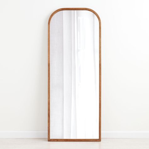 Talia Wood Arched Leaning Full Length Mirror | World Market Nyc Room, Wall Decor Mirrors, Floor Length Mirror, Rainbow House, Leaning Mirror, Wood Arch, Glam Bedroom, Arch Shape, Arched Mirror