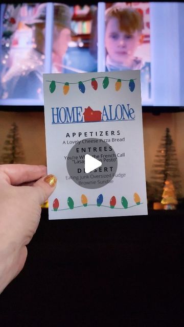 Heather Metroka ✨️ Magical Food & Cocktail Recipes on Instagram: "🎬 "Celebrating Home Alone's 33rd Birthday (excuse me, what?😱) with a Festive Feast! 🍽️✨  Let's dive right into to the culinary adventure that is a permanent Holiday staple in our family, Home Alone!   This movies brings up so much nostalgia, and I had so much creating this meal! 🏠🎉 From iconic lines to unforgettable scenes, every dish is a tribute to this classic movie.   🍕🥧 Don't miss out!! Bring the magic to your home and family with my Christmas Dinner and a Movie Cookbook 📖 - packed with over 70 recipes and 12 movie-inspired menus! 🎄🎥 Hit the link to grab your copy and make your holidays movie-magical! . . .  #ChristmasCookbook #MovieNight #FoodieAdventures #CuisineCulture #FoodieFeature #cookingvideos #easyrec Home Alone Food Ideas, Home Alone Party Ideas, Christmas Dinner And A Movie, Magical Food, Home Alone Movie, Home Alone Christmas, Iconic Lines, Christmas Cookbook, 33rd Birthday