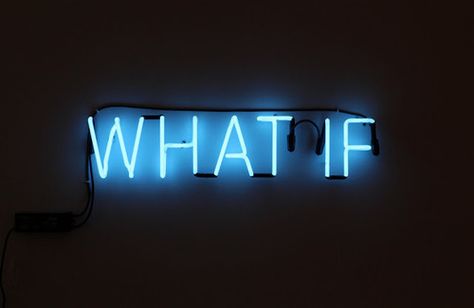 what if..?! Neon Quotes, Neon Words, Guy Best Friend, Smart Art, Neon Aesthetic, Neon Art, Lighted Signs, Neon Lighting, Neon Sign